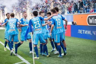 Shield in blues of FC Zenit St. Petersburg\"