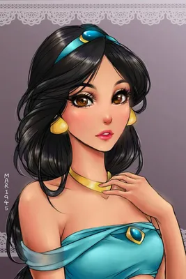 Принцесса Жасмин | Disney princess anime, Disney drawings, Princess cartoon