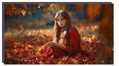 Модульная картина Девушка осень на стену – Купить в интернет магазине  недорого | Фото и Цены в каталоге allstick.ru