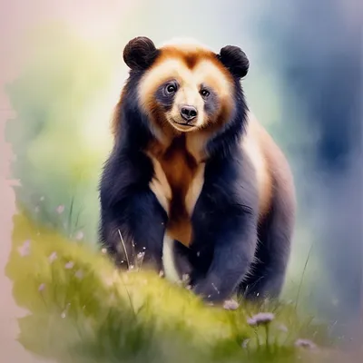 Животные Индии гималайский медведь …» — создано в Шедевруме