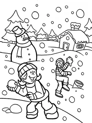 Рисунки девушка-зима нарисованные для детей