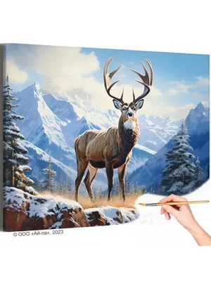 Картинки зима, лес, снег, олень, класс - обои 1920x1200, картинка №198057