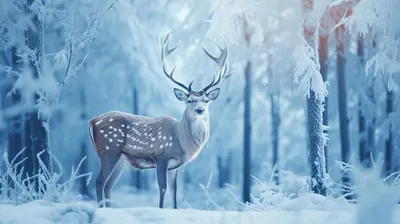 Зима, холода❄️ и олени 🦌✨ В этом году они как-то особенно меня  вдохновляют, есть в них свое волшебство💫✏️😊 | Sketches, Winter, Painting