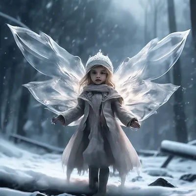 Пазл «Зимняя фея» из 225 элементов | Собрать онлайн пазл №157010