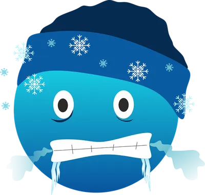 Cute winter emoticon, wearing cap and scarf, emoji Stock Vector | Adobe  Stock