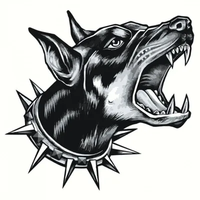 Angry doberman dog Stock Photo | Adobe Stock