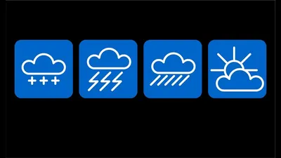Набор Значков Прогноза Погоды Коллекция Климатических Символов Векторные  Эскизы Иллюстрации Логотипов Метеорологические Знаки Линейн — стоковая  векторная графика и другие изображения на тему Логотип - iStock