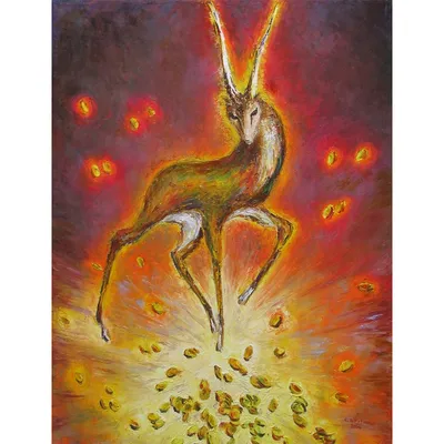 Купить картину Золотая антилопа в Москве от художника Круглова Светлана