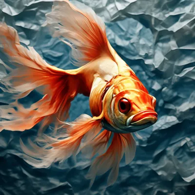 нарисованная рыбка карандашом | Золотая рыбка, Художественные идеи,  Рисование