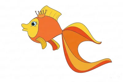 Рисунок ЗОЛОТАЯ РЫБКА 🐠 Как нарисовать золотую рыбку? Урок рисования -  YouTube