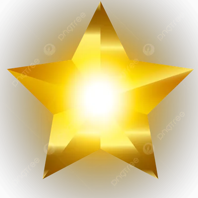 Золотая звезда из бисера 12 см 11042 ()