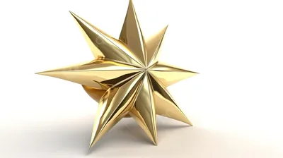 золотая звезда иллюстрация, звезда, угол, 3D компьютерная графика, клипарт  png | PNGWing