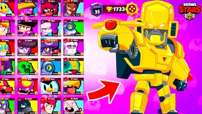 Набор фигурок Brawl Stars 10 шт - Hot Rod Brock, Penny, Spike, Gold Mecha  Сrow, Colt, Barley,