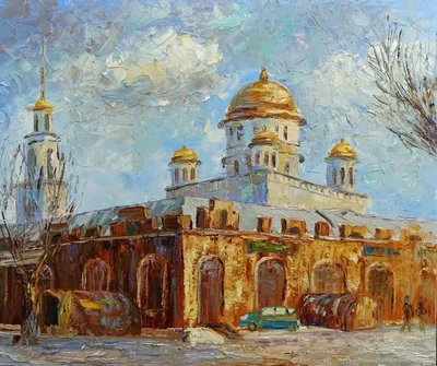Золотые купола / Купола Благовещенского и Успенского соборов Московского  Кремля