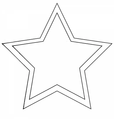 Раскраска звезды контуры. Контуры шаблоны звезды для вырезания аппликации  или поделок
