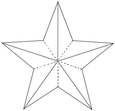 Шаблон Звезды. Звезда трафарет для вырезания
