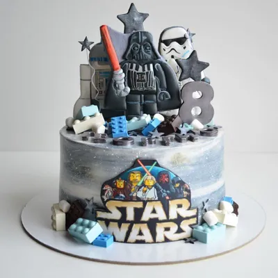 Купить Детский торт \"Star Wars\" — 975 грн/кг *Без учета стоимости фигурок  Cupcake Studio 2022